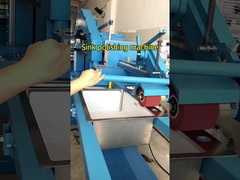 Máquina de pulido de placas de metal fabricada a mano para moler el fregadero