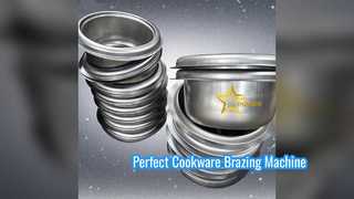 Máquina soldadora eficiente de utensilios de cocina de aluminio de doble estación