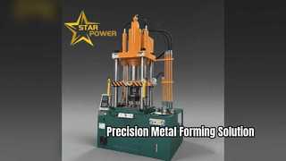 Prensa hidráulica de precisión industrial para conformado de metales
