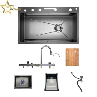 Buen precio fregadero hecho a mano de acero inoxidable en línea