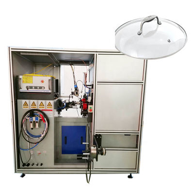 Buen precio cadena de producción del Utensilios de cocina 380V para la tapa de cristal Ring Welding de acero en línea
