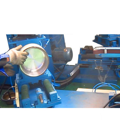 Máquina pulidora de acero inoxidable del pote de aluminio con el pulido que enarena