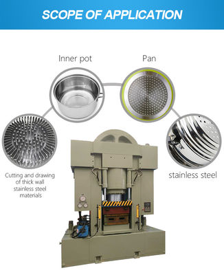 Máquina de la prensa hidráulica del Utensilios de cocina resistente para la grabación en relieve de la protuberancia que forja