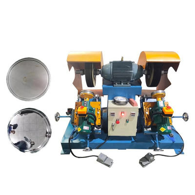 Buen precio El doble del motor servo terminó la máquina pulidora para la caldera placa el polaco en línea
