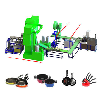 Buen precio No pote de acero inoxidable del palillo que hace máquina la perforación auto hidráulica del CNC en línea