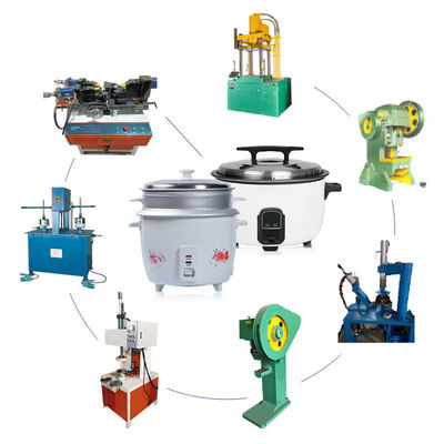 Cadena de producción del hervidor de arroz del tambor hidráulica con el motor servo multifuncional
