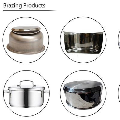 Máquinas de corte de bordes de utensilios de cocina, de perlas y de prensado para utensilios de metal, de acero inoxidable
