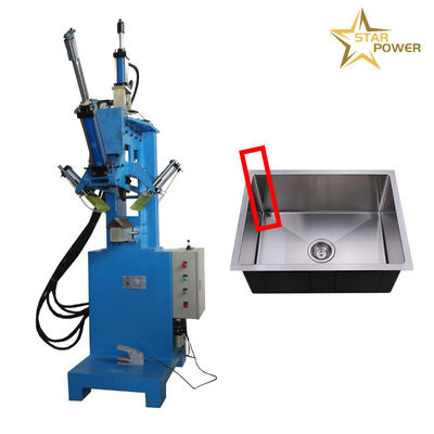 Buen precio Máquina de fregadero de cocina CNC soldadura automática R esquina máquina de la planta de prensado del fregadero hecha a mano en línea
