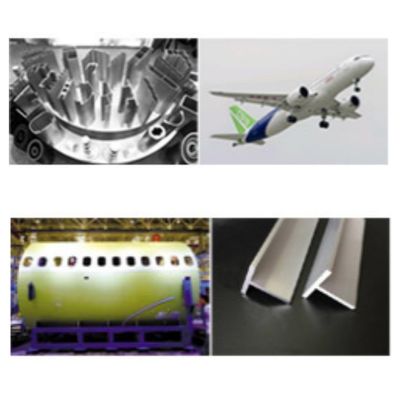 Profile de aluminio avanzado para la aviación Prensa caliente Molde de hundimiento Fábrica de equipos de prensa hidráulica