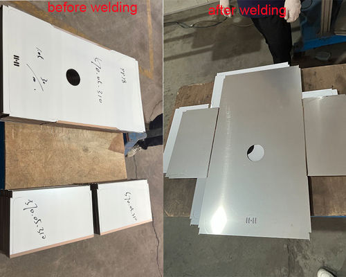 Buen precio Máquina de soldadura avanzada con láser de alta precisión para unir material de utensilios de cocina CNC con costura recta en línea
