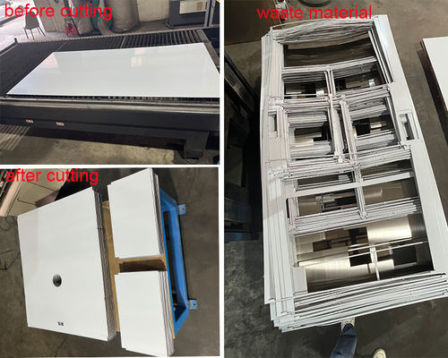 Material de acero inoxidable inteligente y preciso manual del fregadero máquina de corte láser de alto rendimiento