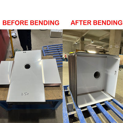 Máquina de flexión de chapa de acero inoxidable para fregaderos en cocinas comerciales y aplicaciones domésticas