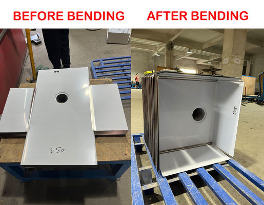 Máquina de flexión de hojas de precisión CNC para la fabricación de equipos de cocina con acero inoxidable 201