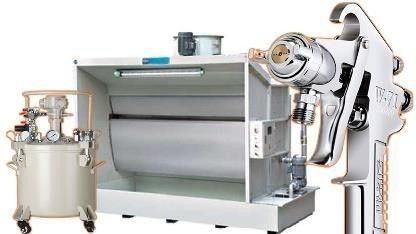 Máquina automática de pintura de placas de acero para la superficie del fregadero hecha a mano