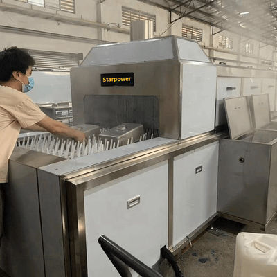 Equipos industriales de limpieza y secado para utensilios metálicos con alta capacidad de limpieza