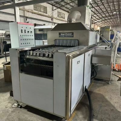 Tecnología ultrasónica Equipo de limpieza y secado Línea de producción Cinturón transportador velocidad ajustable
