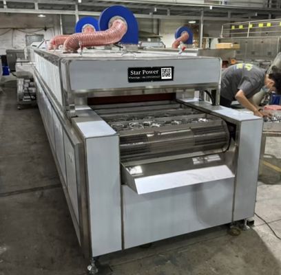 Capacidad de limpieza potente línea de producción de equipos de limpieza y secado automatizados