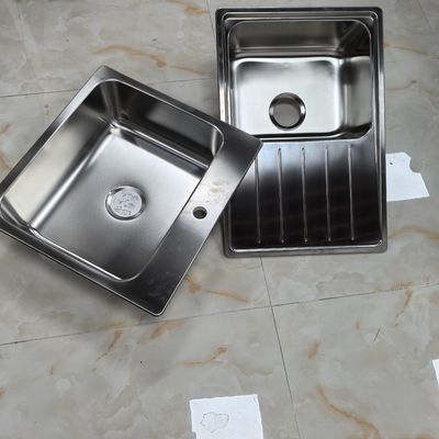 Lavadero de acero inoxidable 304 de acero inoxidable cubierto de nano cepillado Submontaje Lavadero de acero inoxidable Cubo doble cuenca macetas grandes máquina de fregadero de cocina