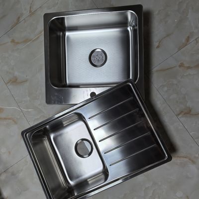 Lavadero de acero inoxidable 304 de acero inoxidable cubierto de nano cepillado Submontaje Lavadero de acero inoxidable Cubo doble cuenca macetas grandes máquina de fregadero de cocina