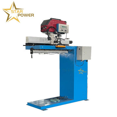 La máquina de soldadura de costura ajustable se utiliza para soldar el trasero de todo tipo de juntas de chapa de metal.