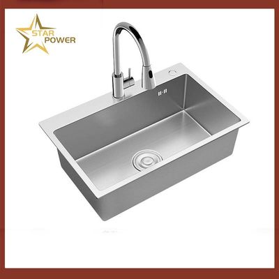 Cuenca de mano de acero inoxidable Aplicaciones de cocina de 2 kg de capacidad estilo de lujo
