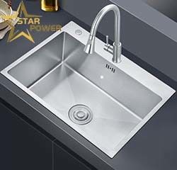 Cocina de uso doméstico Lavabo de mano de acero inoxidable