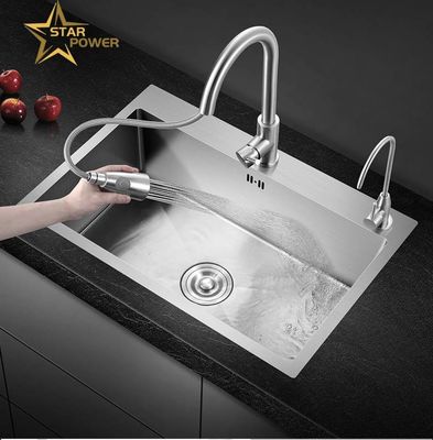 Aplicación de cocina de lavabo de mano de acero inoxidable resistente a medida