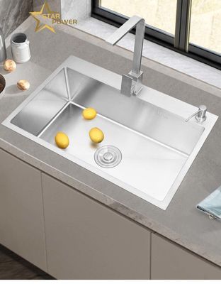 Buen precio Aplicaciones de cocina de lavabo de mano de acero inoxidable 304 en línea