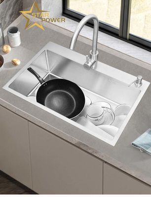 Aplicaciones de cocina de lavabo de mano de acero inoxidable 304