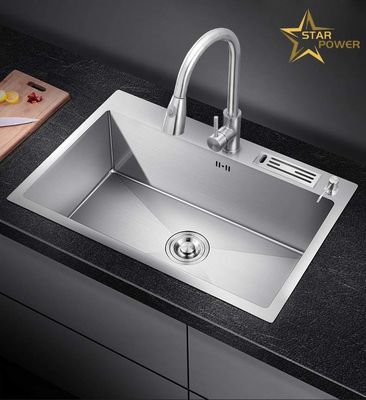 Aplicaciones de cocina de lavabo de mano de acero inoxidable 304