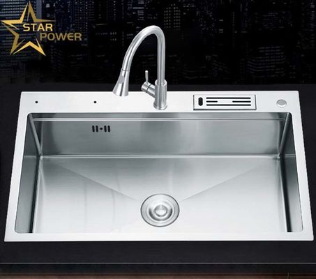Buen precio Cuenca de acero inoxidable cocina doméstica personalizada en el escenario y fuera de él en línea