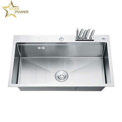 Lavadero de mano de acero inoxidable robusto y de talla múltiple personalizable para cocina