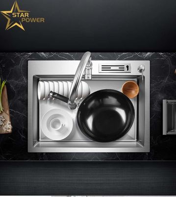 Lavadero de mano de acero inoxidable robusto y de talla múltiple personalizable para cocina