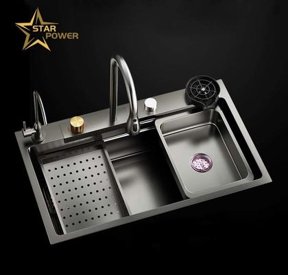 Lavadero de cocina de acero inoxidable 304 resistente a la corrosión Lavadero hecho a mano