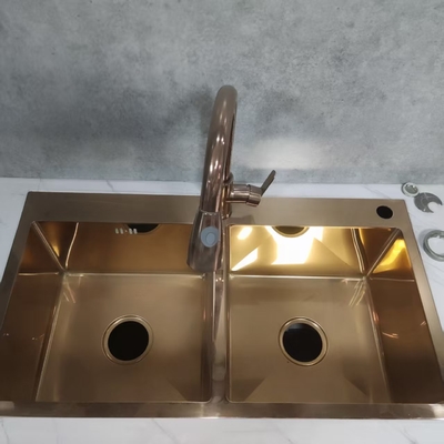 Fregadero de cocina de acero inoxidable personalizable para uso comercial y doméstico