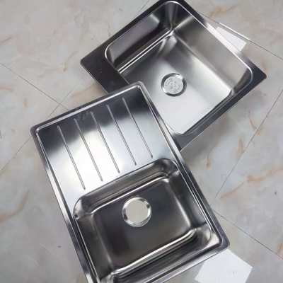 Cuenco de cocina de doble tazón de acero inoxidable 304 con drenaje