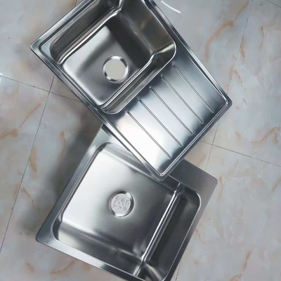 Fregadero de cocina de acero inoxidable 304 de doble tazón, montaje inferior