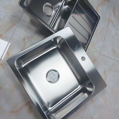 Fregadero de cocina de acero inoxidable 304 de doble tazón, montaje inferior
