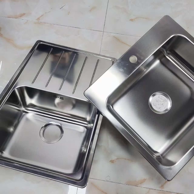Fregadero de cocina de acero inoxidable 304 de doble tazón, montaje inferior