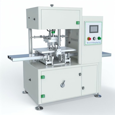 Máquina automática de prensado y moldeado en las esquinas inferiores para envases de cartón/caja