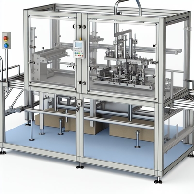 Máquina automática de prensado y moldeado en las esquinas inferiores para envases de cartón/caja
