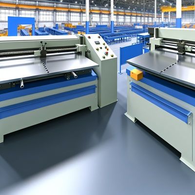 Máquina CNC de precisión para laminado de costuras y prensado de esquinas de metal de doble mesa