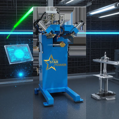 Soldadora vertical CNC de 220V 500W con presión de aire de 0,1-1,2MPa para soldadura redondeada de 4 esquinas