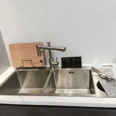 Lavadero de cocina de acero inoxidable hecho a mano con acero inoxidable 304/316 y opciones personalizadas