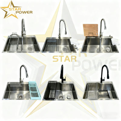 Buen precio Cuenco de cocina de acero inoxidable 304/316 Premium con panel engrosado de 1,8-2,0 mm para una mayor durabilidad en línea