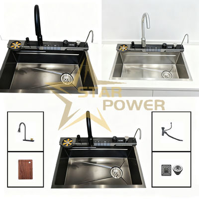 Buen precio Cubo de lavado de doble cuenco de PVD curado a alta temperatura, hecho a mano y resistente al desgaste, con material de calidad alimentaria 304/316 en línea