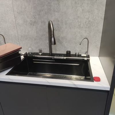 Buen precio Fregadero de cocina artesanal de acero inoxidable con diseño de cubeta profundizada certificado estéril de grado alimenticio 304/316 en línea