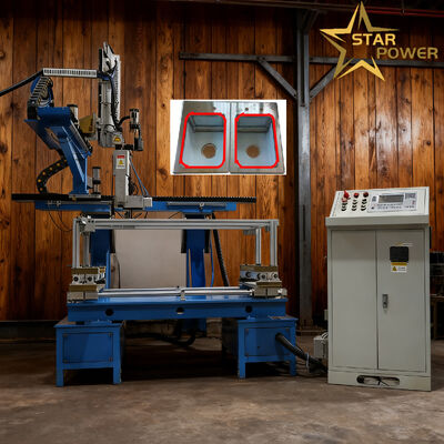 Máquina de soldadura automática CNC de cuatro lados planos de alta eficiencia con enlace síncrono de 4 ejes y control de fusión de precisión para placas de 0,8-4,0 mm