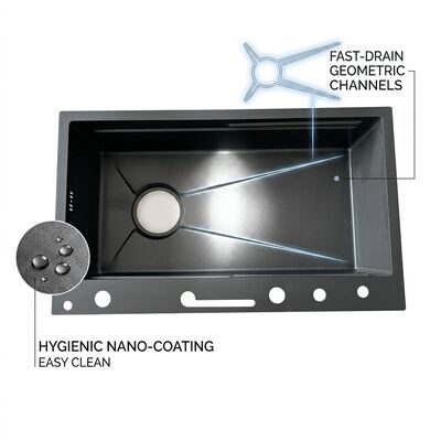 Buen precio Fregadero de cocina de doble tazón para montaje superior de 30x18 pulgadas, acero inoxidable 304, calibre 18, lavabo 50/50 igual en línea