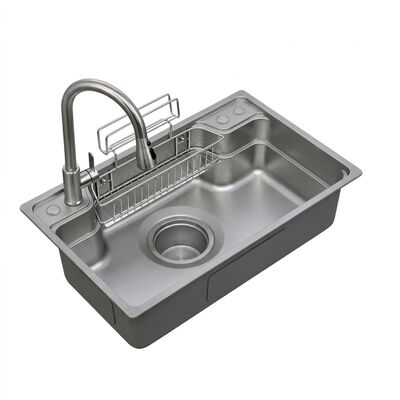 Buen precio Farmhouse 36 Inch Apron Front Double Bowl Kitchen Sink SUS304 Handmade 16 Gauge online